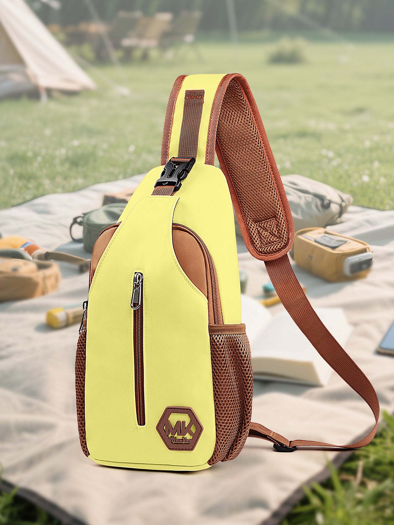 Wear-resistant Crossbody Bag Korean-style Fashionable Bag Outdoor Casual Chest Pack