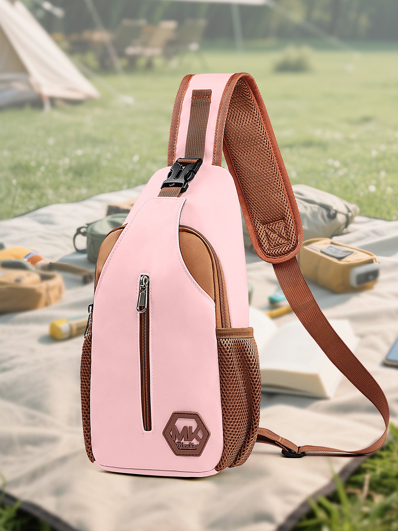 Wear-resistant Crossbody Bag Korean-style Fashionable Bag Outdoor Casual Chest Pack