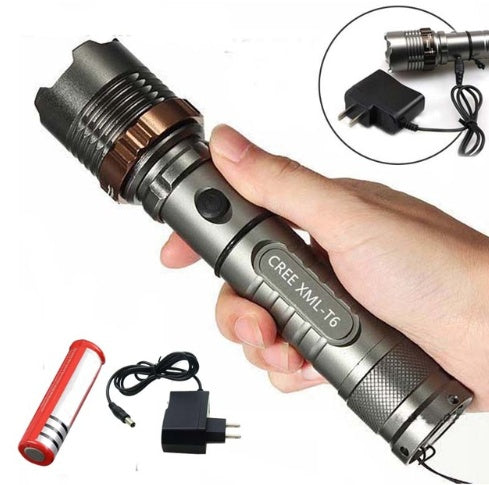 CREE T6 Glare Flashlight T6 Zoom Rechargeable Flashlight