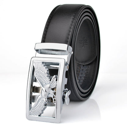Mens Automatic-Buckle Business-Casual Belt