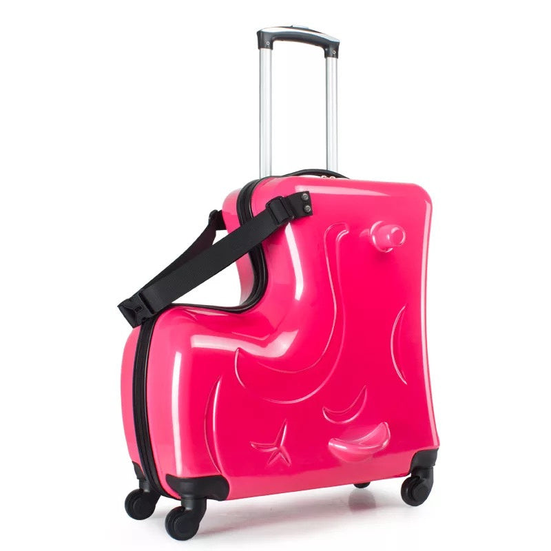 Children's Riding Suitcase Trolley Case | LOOPDEAL