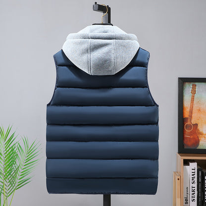 Mens Thickened Cotton Vest For Fall And Winter