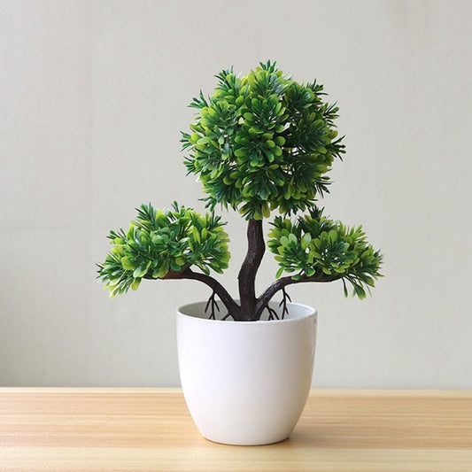 Artificial Potted Green Small Arborous Plants