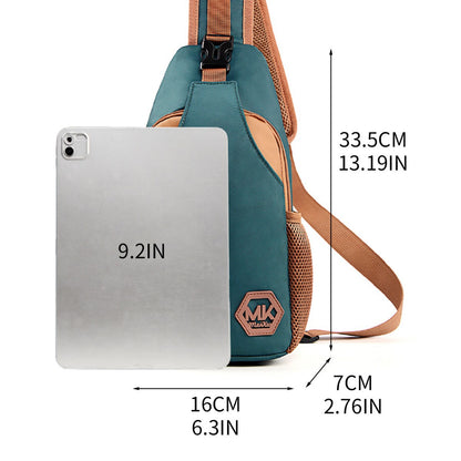 Wear-resistant Crossbody Bag Korean-style Fashionable Bag Outdoor Casual Chest Pack