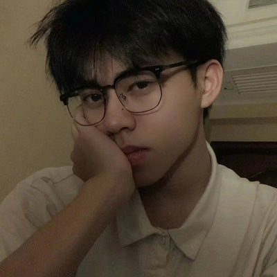 Large-frame Blue-light-blocking High-definition Myopia Glasses