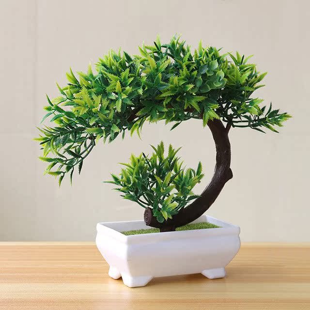 Artificial Potted Green Small Arborous Plants