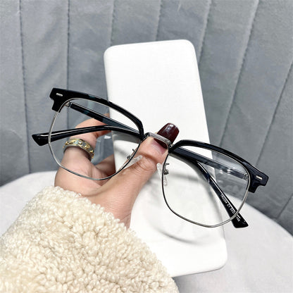 Large-frame Blue-light-blocking High-definition Myopia Glasses