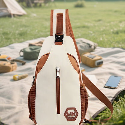 Wear-resistant Crossbody Bag Korean-style Fashionable Bag Outdoor Casual Chest Pack