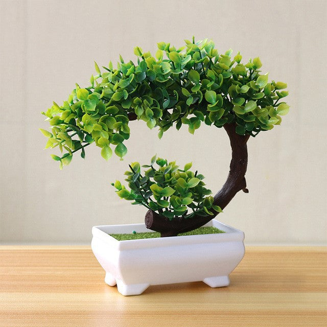 Artificial Potted Green Small Arborous Plants