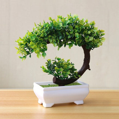 Artificial Potted Green Small Arborous Plants