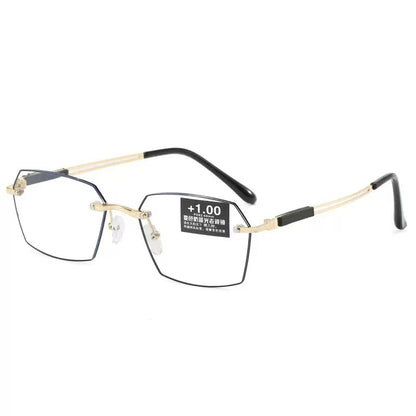 Mens Bifocal Glasses With Frameless Color-Changing Lenses