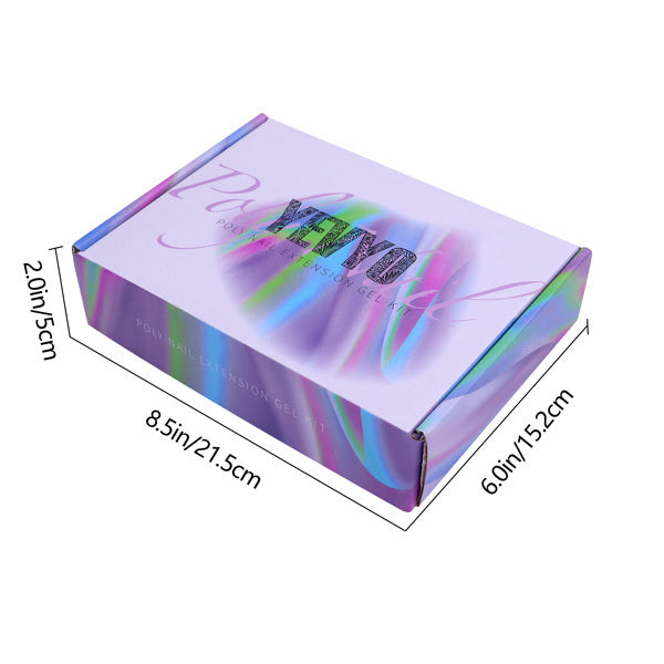 6 PCS Polygel Nail Kit with UV Light | LOOPDEAL Tools