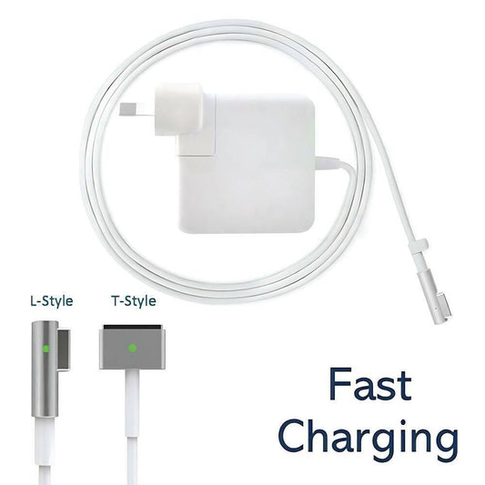 White charging cable with connectors labeled 'L-Style' and 'T-Style', and text 'Fast Charging'.