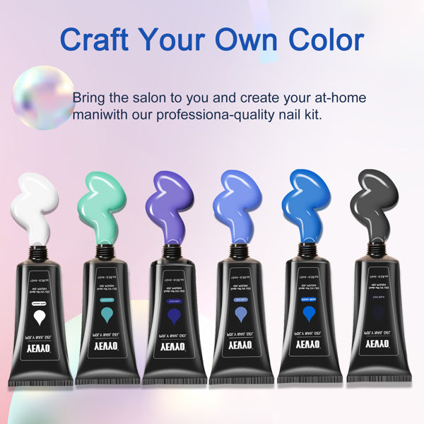 6 PCS Polygel Nail Kit with UV Light | LOOPDEAL Tools
