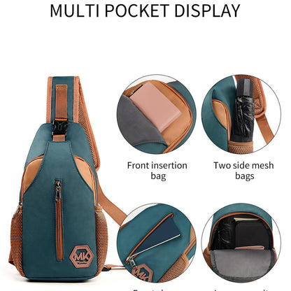 Wear-resistant Crossbody Bag Korean-style Fashionable Bag Outdoor Casual Chest Pack
